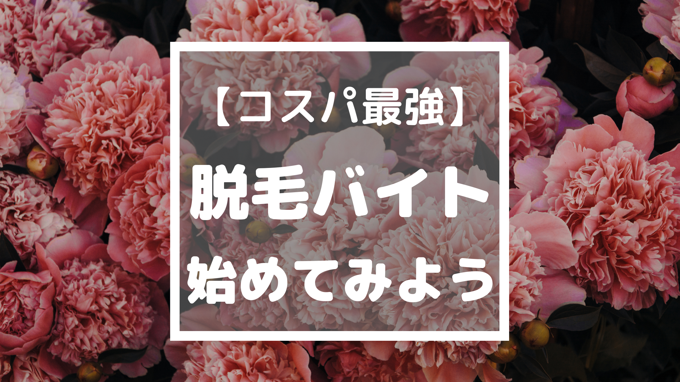 コスパ最強 脱毛バイトを始めてみよう すとれすふりードクター